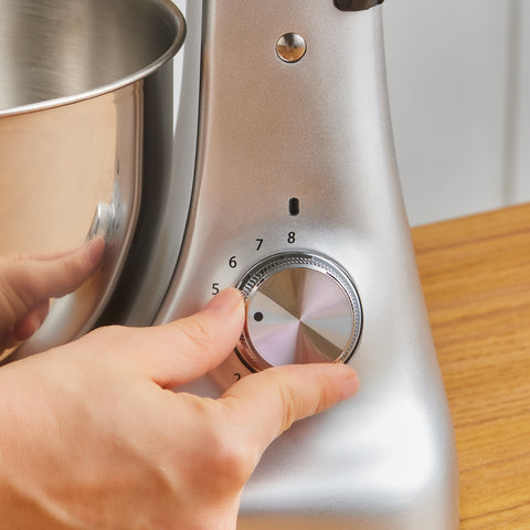 Karaca Multicast Plus Dough Kneading Machine Silver 5L with Minced Meat Grinding / Sausage / Sausage Sausage / Kibbeh / Cookie Apparatus
 