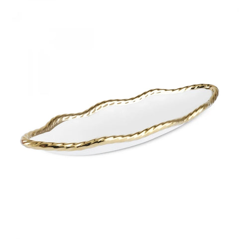 Karaca Goldest Servierplatte Oval 35 Cm