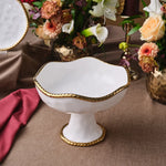 Karaca Goldest Tortenständer mit Fuß 26 cm