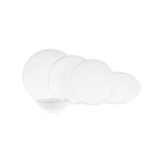 Karaca Fine Pearl Extra Chanak 55-teiliges 12-Personen Geschirrset Gold