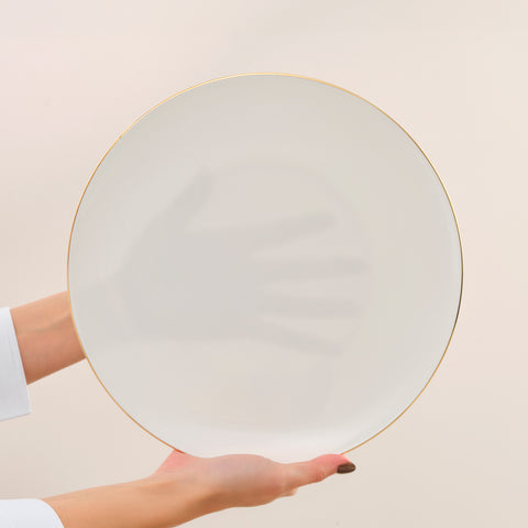 Karaca Fine Pearl Extra Chanak 55-Piece Dinner Set for 12 People, Gold