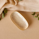 Karaca Aria Servierplatte mit Reaktivglasur, 16 cm, Beige