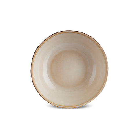 Karaca Aria Snackschale mit Reaktivglasur, 12 cm, Beige