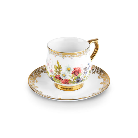Karaca Yeşim 6-Piece Turkish Coffee Cup Set, 100ML