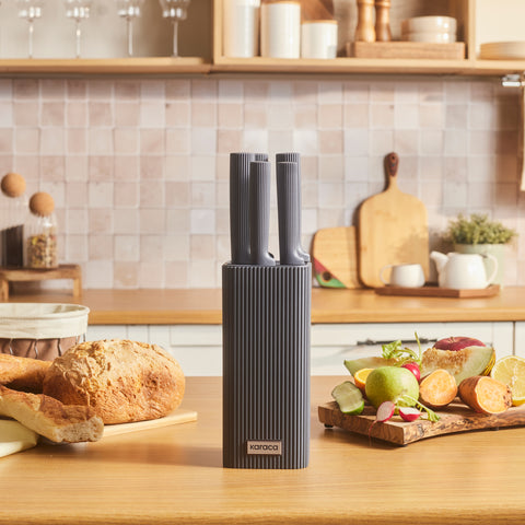 Karaca Massimo Line 6-teiliges Messerset, Grau