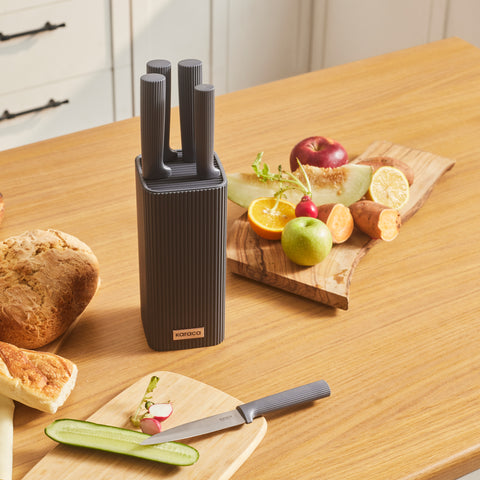 Karaca Massimo Line 6-teiliges Messerset, Grau