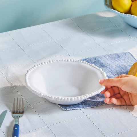 Karaca Perla, Melamin-Tiefer Teller, 22cm, Weiß