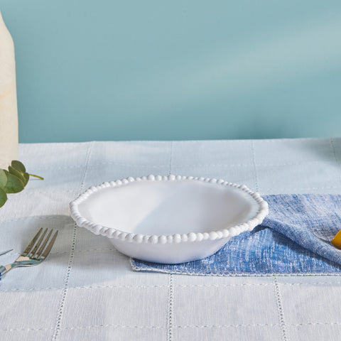 Karaca Perla, Melamin-Tiefer Teller, 22cm, Weiß