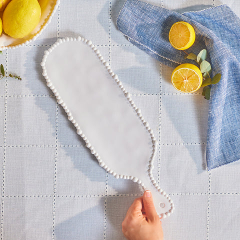 Karaca Perla, Melamin Käseteller, 43cm, Weiß