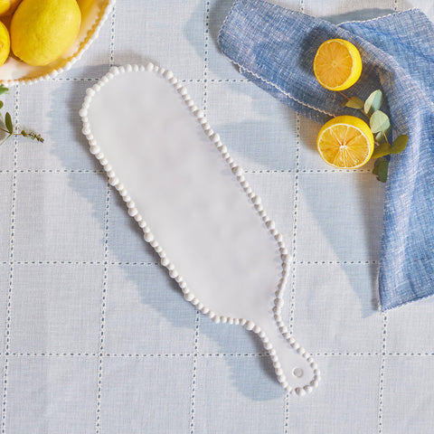 Karaca Perla, Melamin Käseteller, 43cm, Weiß