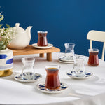 Karaca İznik 12-Piece 6 Person Tea Set