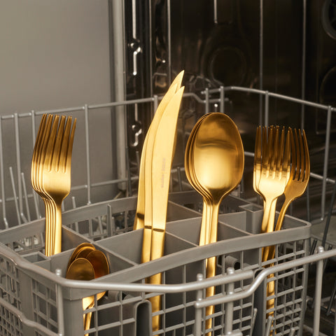 Karaca Tivoli Matte Gold 6-Personen 30-teiliges Besteckset