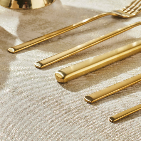 Karaca Tivoli Matte Gold 6-Personen 30-teiliges Besteckset