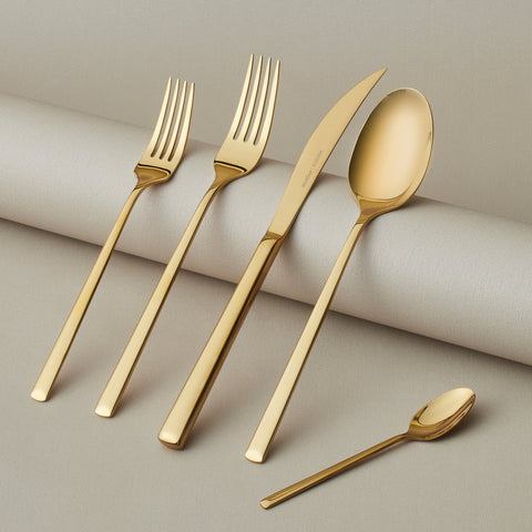 Karaca Tivoli Shiny Gold 6-Personen 30-teiliges Besteckset