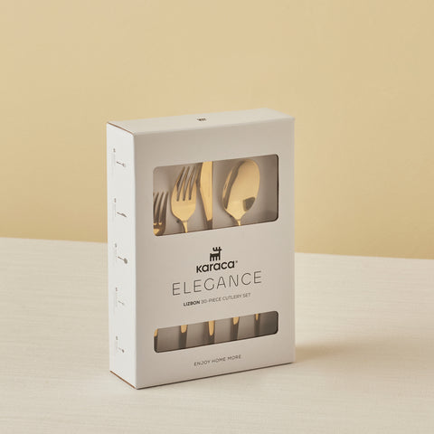 Karaca Lızbon Gold 6-Personen 30-teiliges Besteckset