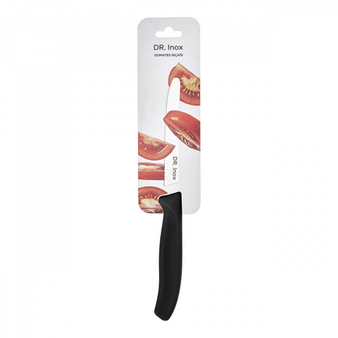 Dr. Inox Schwarzes Tomatenmesser 22cm