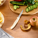 Dr. Inox Wellenschliff-Schälmesser 19cm Creme