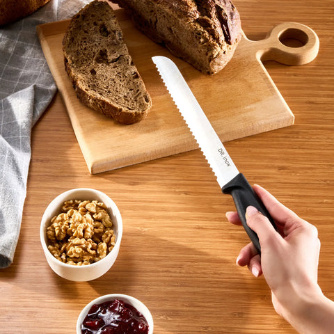 Dr. Inox Bread Knife 32cm, Black