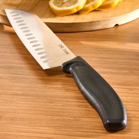 Dr. Inox Santoku-Messer 30cm, Schwarz