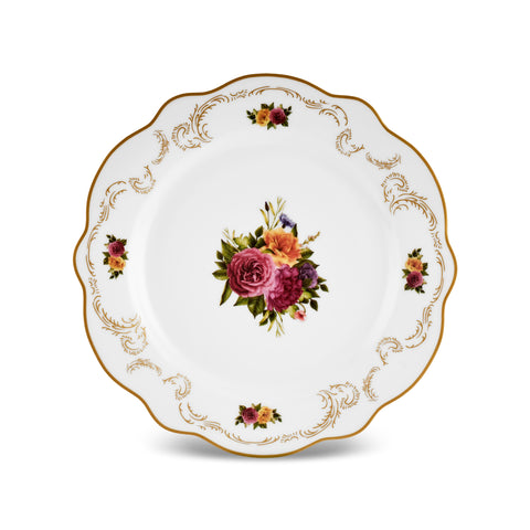 Karaca Forever Bone Antique Gold 26-Piece Breakfast Set