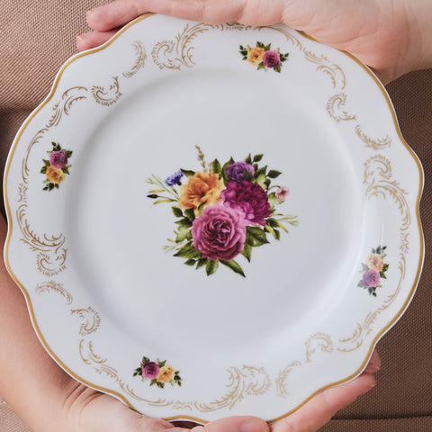 Karaca Forever Bone Antique Gold 26-Piece Breakfast Set