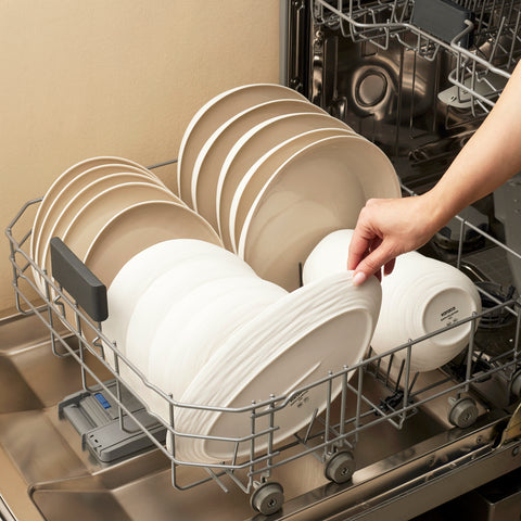 Karaca Earth Collection Rise 55-teiliges Tafelservice für 12 Personen, Cream