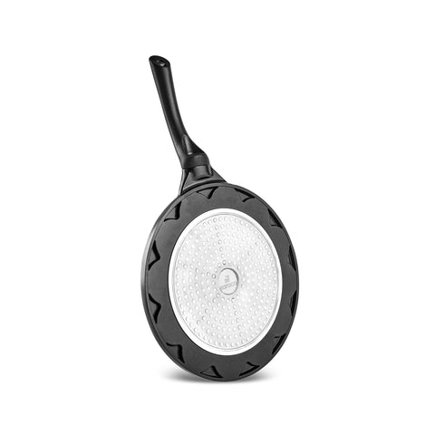 Karaca Fluffy Love Yapışmaz İndüksiyon Seramik Kaplamalı Krep Tavası, 26 cm, Siyah