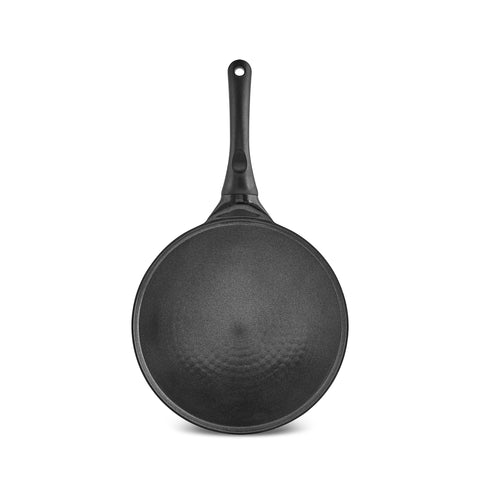 Karaca Fluffy Antihaft-Induktionspfanne mit Keramikbeschichtung für Crêpes und Pfannkuchen, 26 cm, schwarz