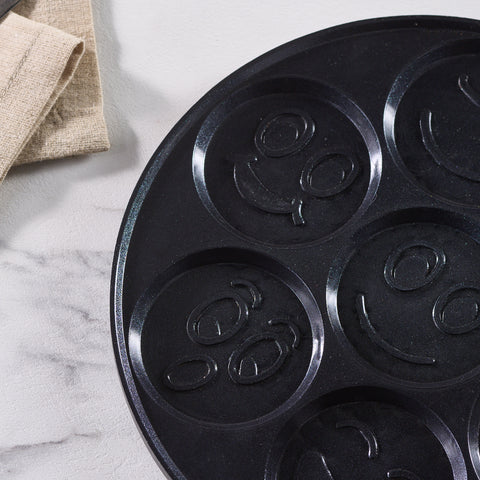 Karaca Fluffy Antihaft-Pfannkuchenpfanne mit Induktionskeramikbeschichtung, 26 cm, schwarz