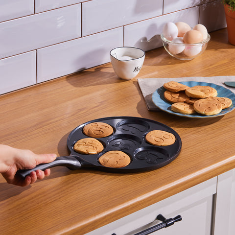 Karaca Fluffy Antihaft-Pfannkuchenpfanne mit Induktionskeramikbeschichtung, 26 cm, schwarz