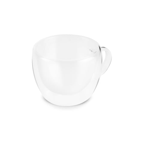 Karaca Olivia 6-teiliges doppelwandiges Espresso- und türkisches Kaffeetassen-Set für 6 Personen, 80 ml, klar