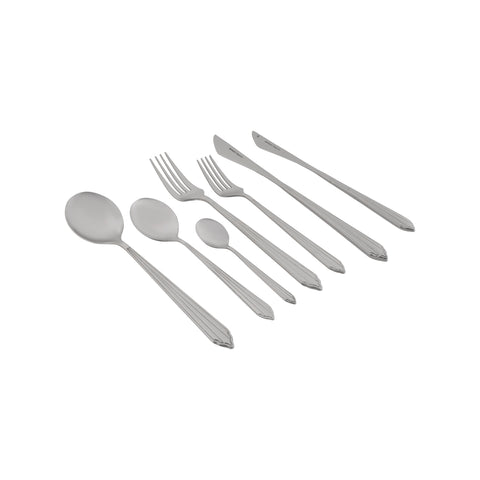Karaca Rebellion 84 Parça 12 Kişilik Paslanmaz Çelik Çatal Kaşık Bıçak Seti, Gümüş