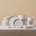 Karaca Stream Bone China Favaro 53-teiliges Tafelservice für 12 Personen, Gold
