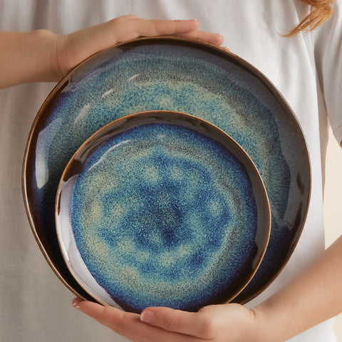 Karaca Leia Reaktiv 24-teiliges Tafelservice für 6 Personen