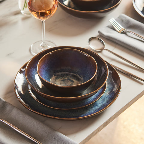 Karaca Leia Reaktiv 24-teiliges Tafelservice für 6 Personen