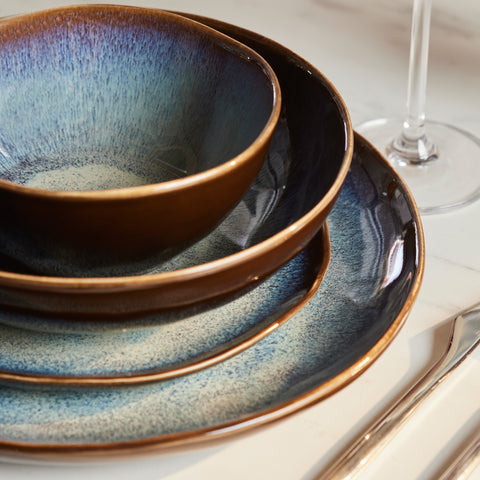 Karaca Leia Reaktiv 24-teiliges Tafelservice für 6 Personen