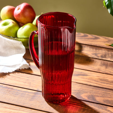 Karaca Zenith Glaskaraffe, 1L, Rot