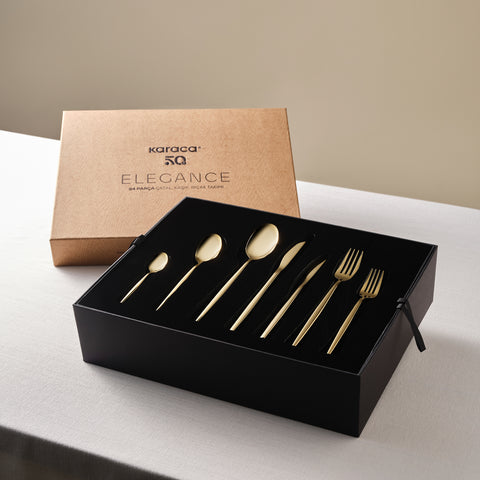 Karaca Camille 84-Piece Cutlery Set for 12 People