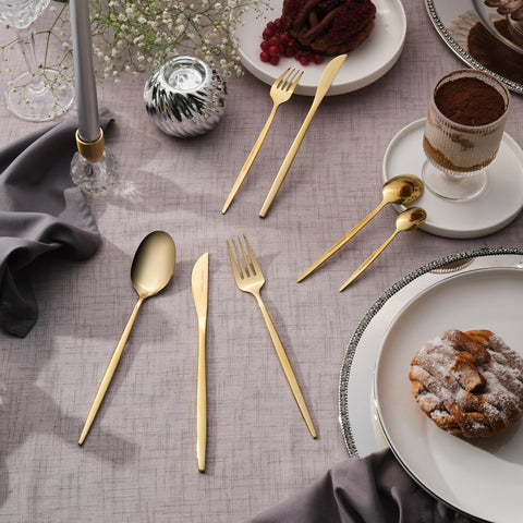 Karaca Camille 84-Piece Cutlery Set for 12 People