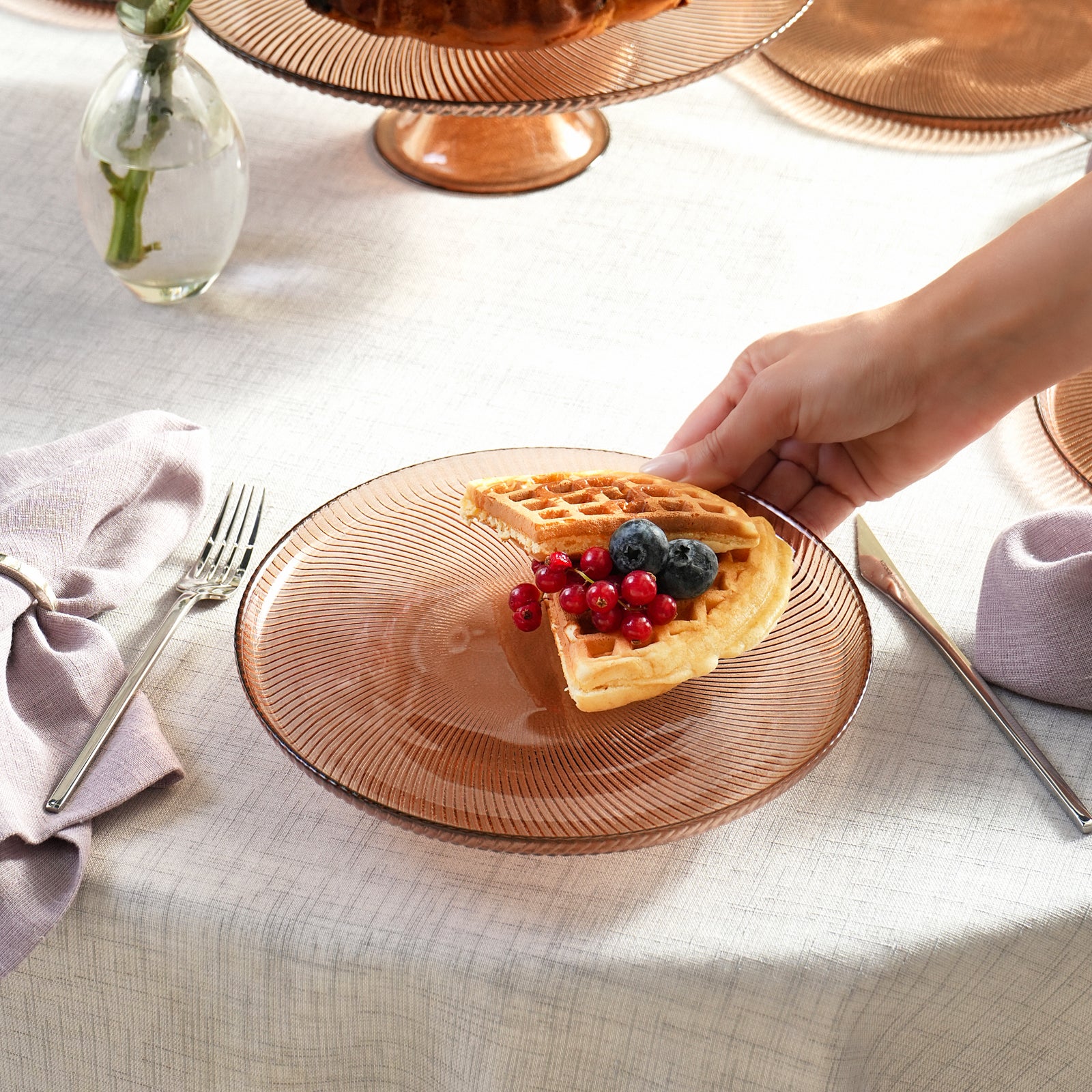 カジュッタ Karaca Juliet Mocha Mousse 6 Kişilik 7 Parça Pasta Takımı