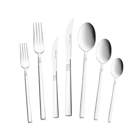 Karaca Nil Elegance Besteckset für 12 Personen, 91 Teilig , Silber