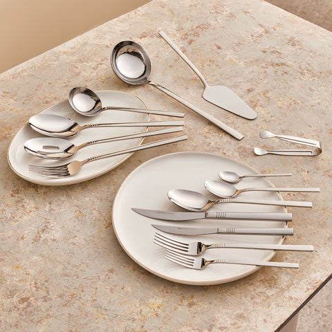 Karaca Nil Elegance 91-Piece Cutlery Set for 12 People

