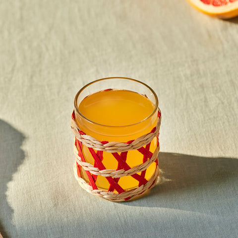 Karaca Waven Wasserglas, 285 ml, Rot