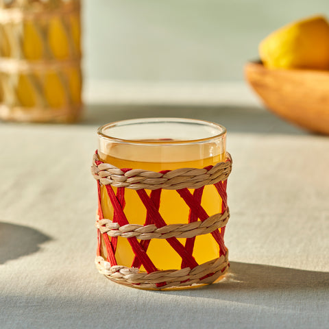 Karaca Waven Wasserglas, 285 ml, Rot