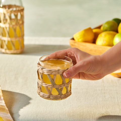 Karaca Waven Water Glass, 285 ml, Cream