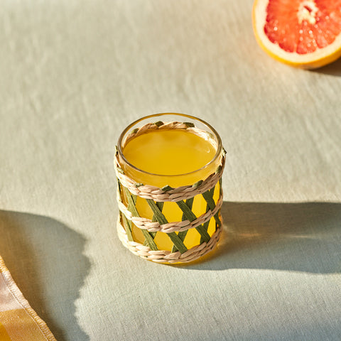 Karaca Waven Water Glass, 285 ml,  Green