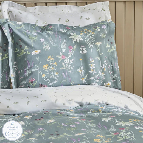 Karaca Evergreen Doppeltes Bettbezugsset, Grün