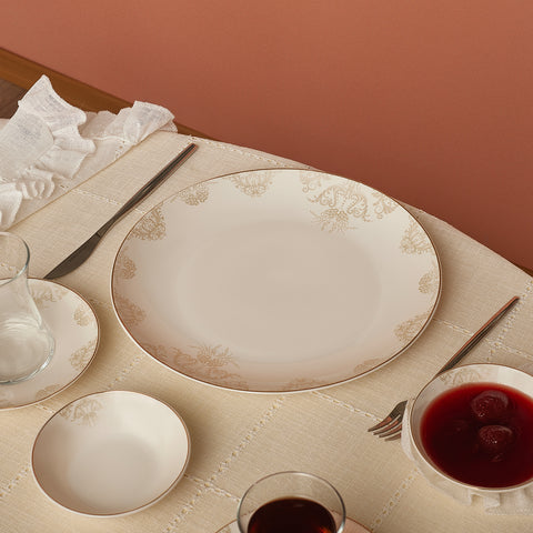 Karaca Siena 20-Teiliges Frühstücksset, Weiss