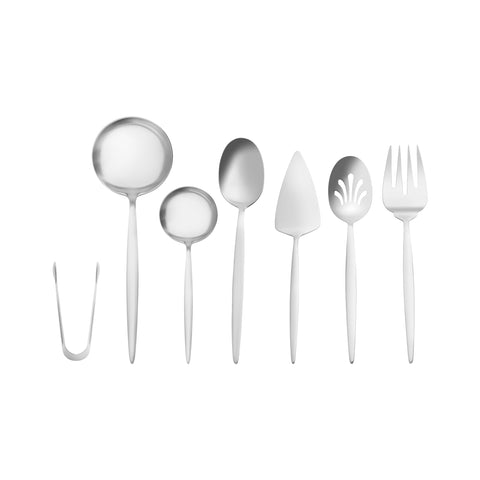 Karaca Lizbon Boxed 7-Piece Serving Set, Silver