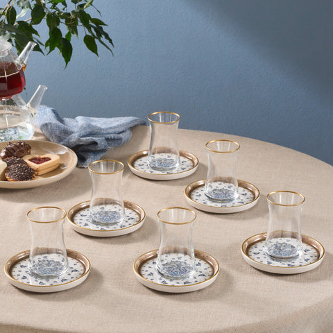 Karaca Elena Teeset, 12-teilig, für 6 Personen